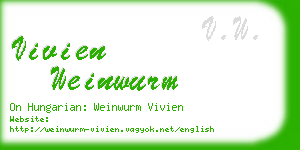 vivien weinwurm business card